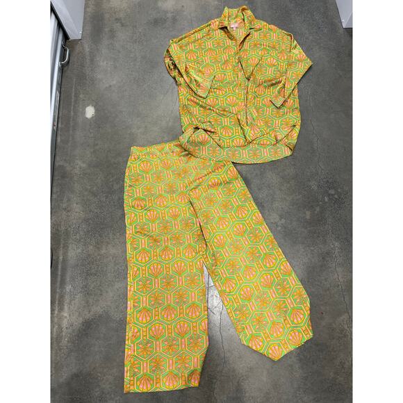 Show me your mumu Landon matching set silky two piece size large - Picture 1 of 3